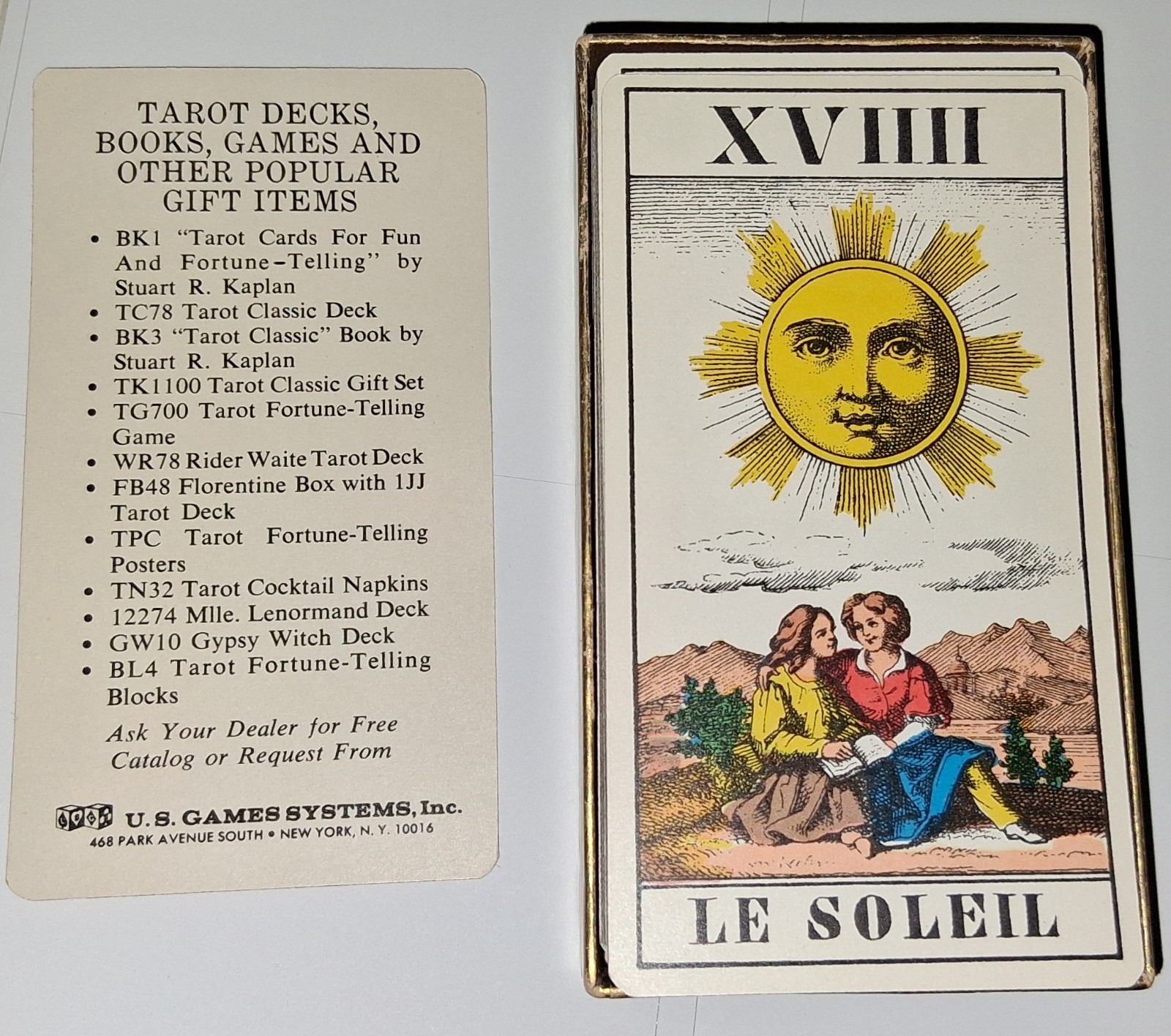 Vintage Tarot cards Occult 1970s 78 card Full Deck, great graphics spiritual