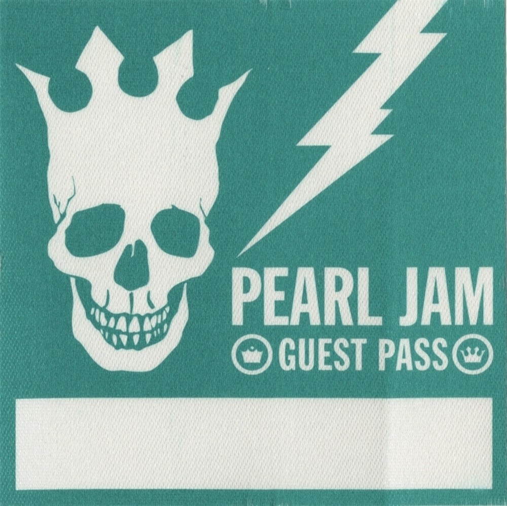 Pearl Jam 2003 Riot Act concert tour Band Guest Backstage Pass