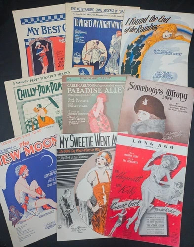 Group of 9 Sheet Music