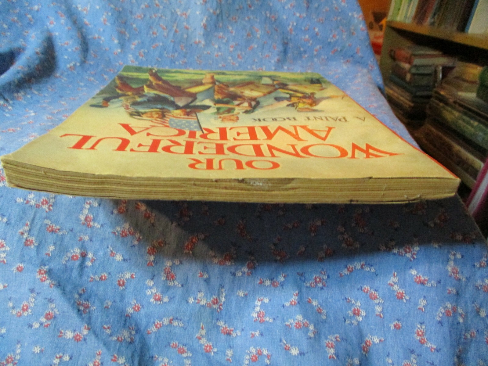 1939 Whitman Our Wonderful America A Paint Book Drawings by Erwin L Hess Unused