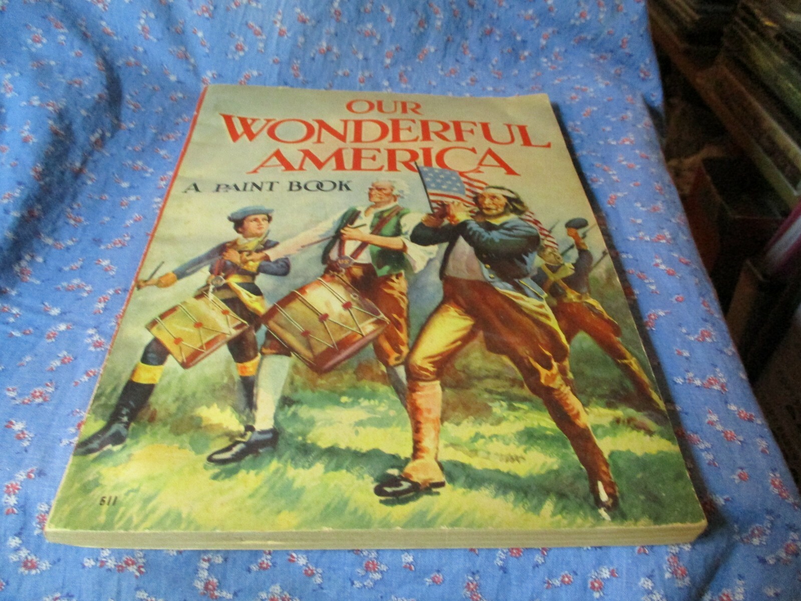 1939 Whitman Our Wonderful America A Paint Book Drawings by Erwin L Hess Unused