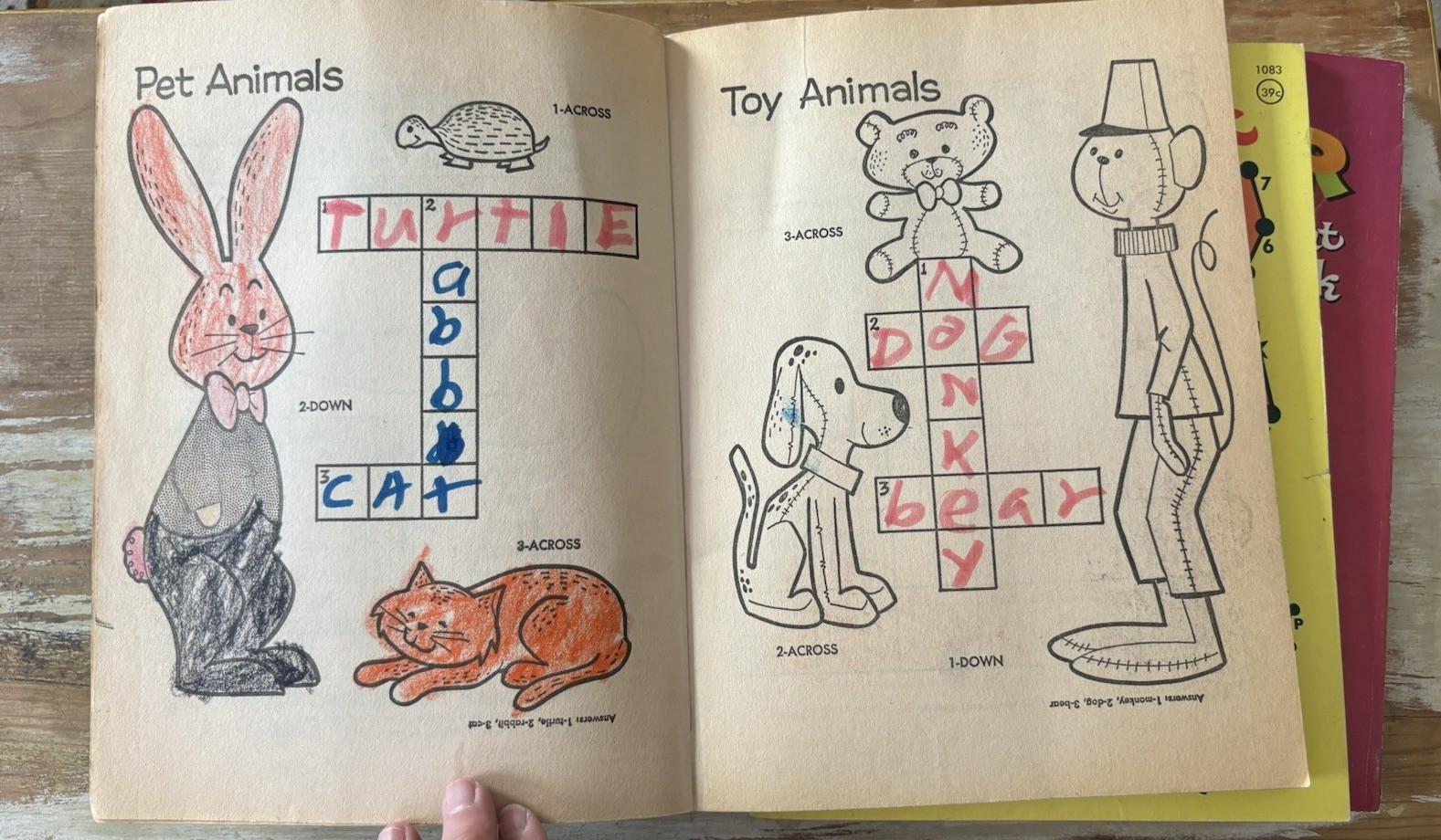 Vintage lot childs coloring & activity books 1960’s 1970’s dot crossword horses