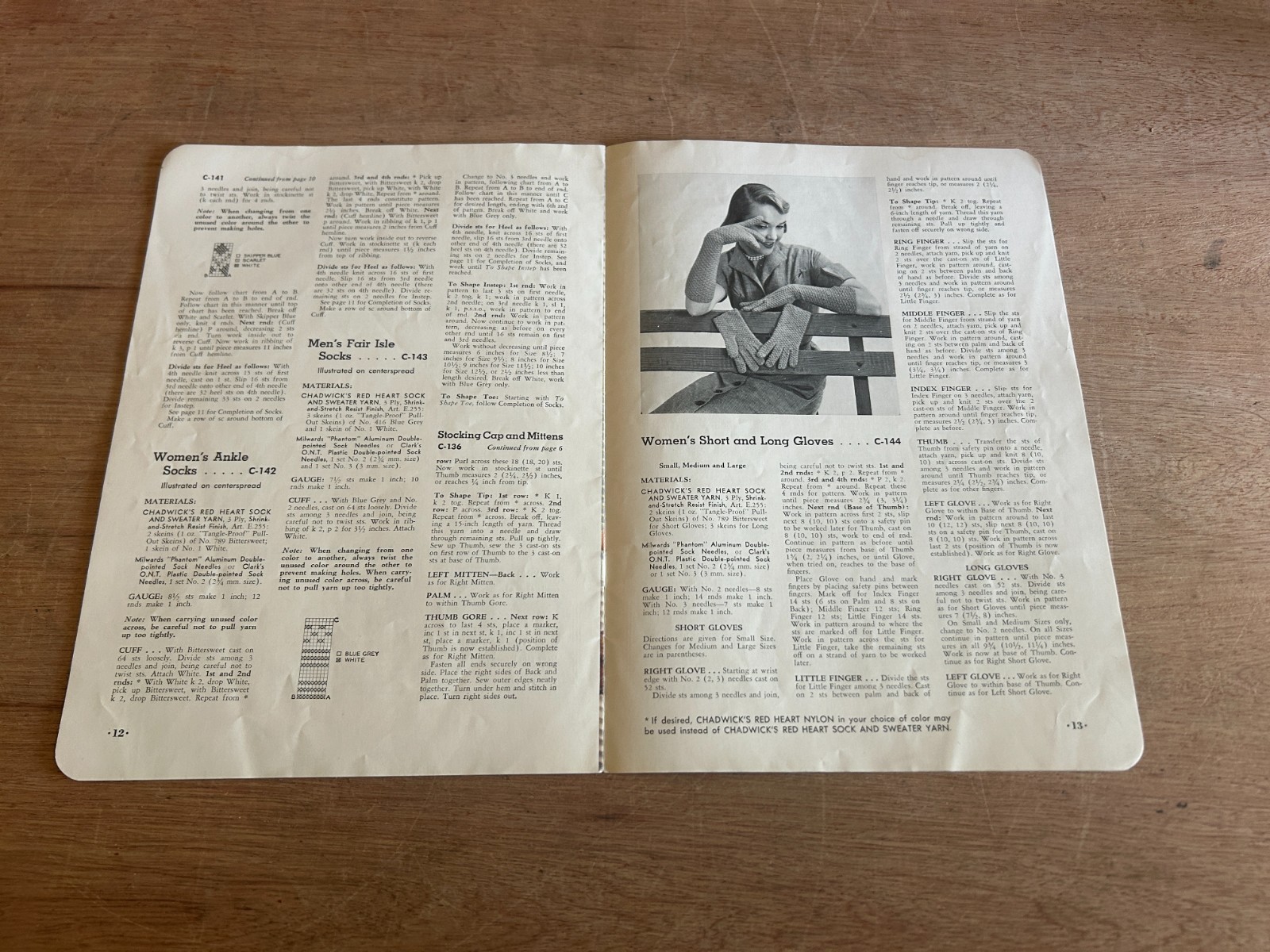 Chadwick’s Red Heart Yarns Catalog Accessories Booklet 1952 No. 290 Vintage