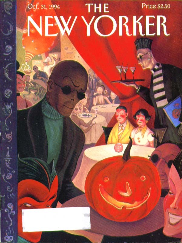 New Yorker cover Halloween nightclub scene 10/31 1994