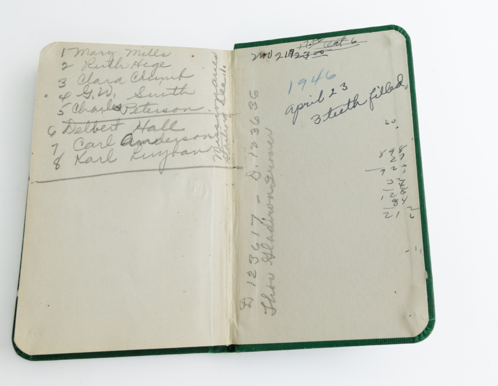Vintage Diary Used Michigan 1940s