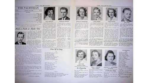 1946 Palmyra High School Yearbook NJ Commencement Program Palmyrian NJ School