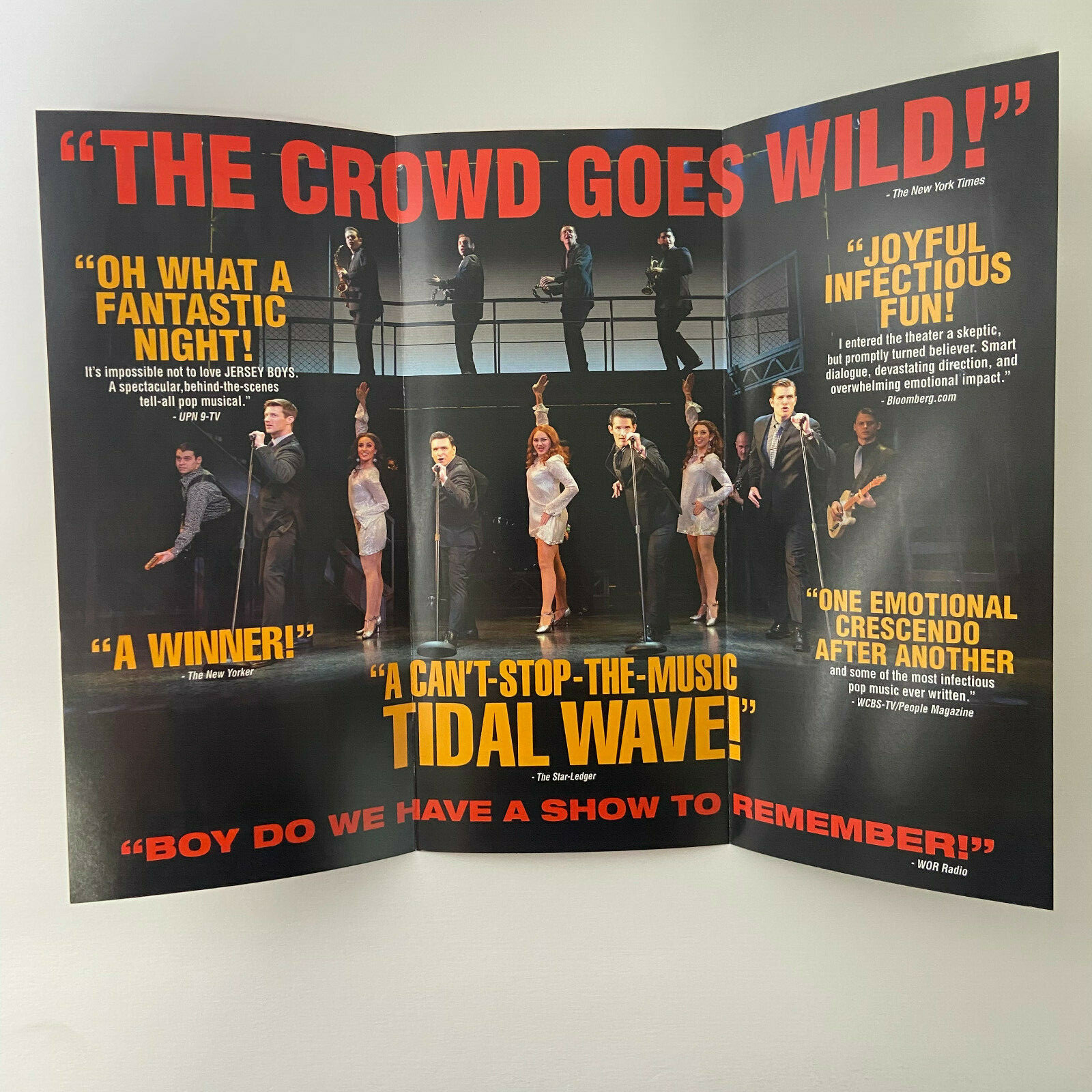 Jersey Boys 15 Years PROMO AD FLYER HANDBILL NYC NEW YORK CITY BROADWAY 2022