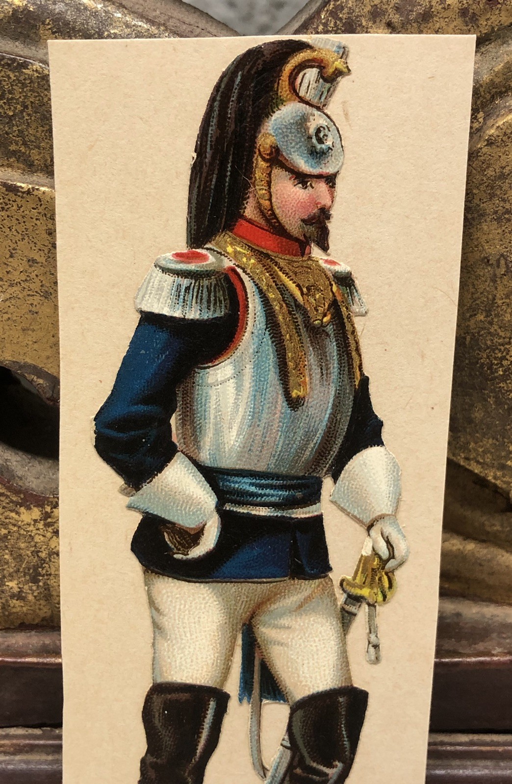 Artillery Officer Die Cut Scrap by Raphael Tuck & Sons Military Italy #270 – L1
