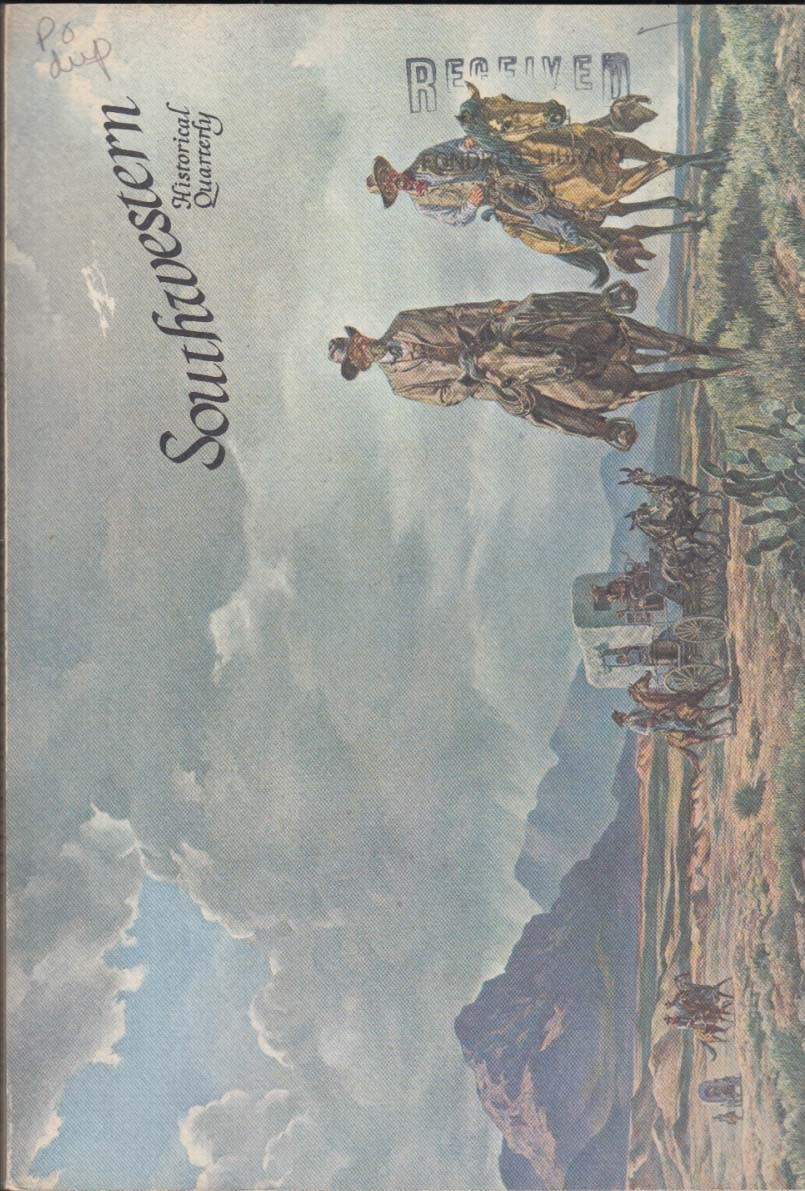 SOUTHWESTERN HISTORICAL QUARTERLY 1 1971 Webb’s Texas Rangers; Presbyterians