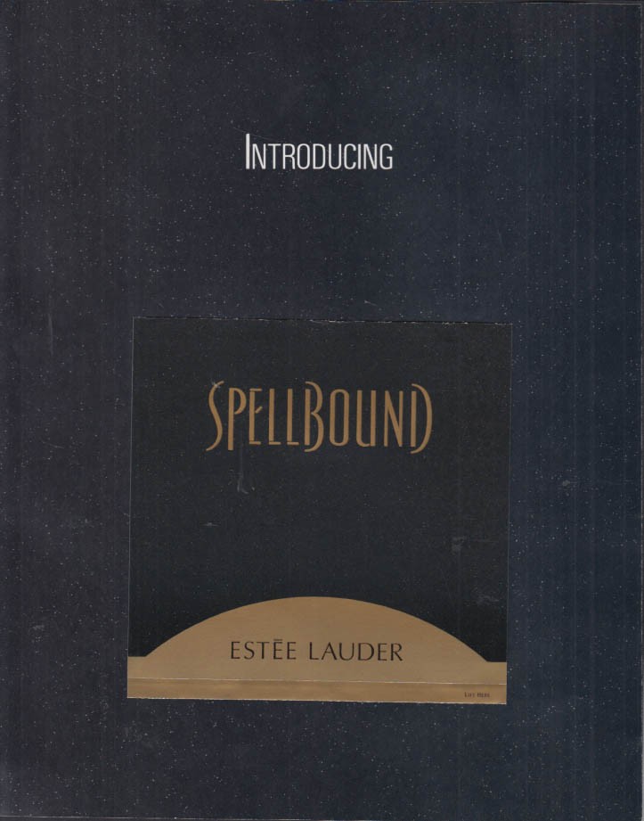 Introducing Estee Lauder Spellbound Perfume sales folder w/ scent unopened 1991