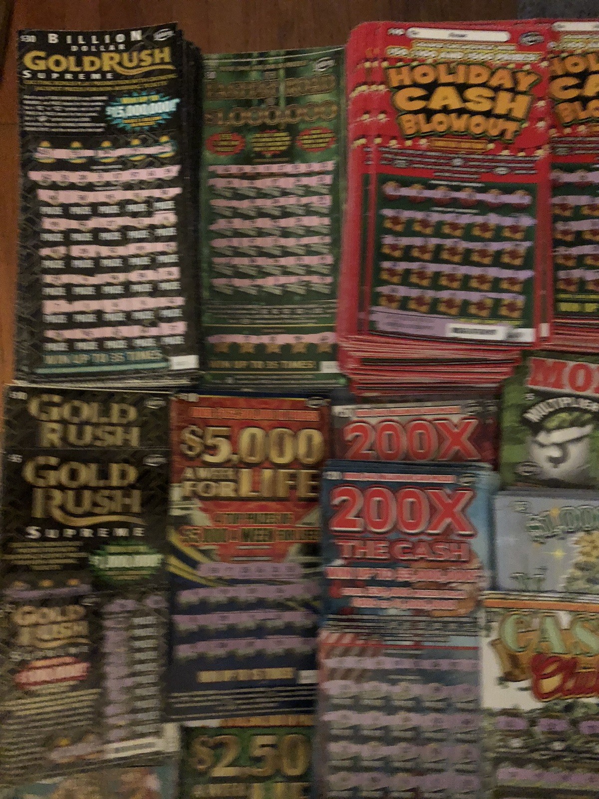 Non-Winning Florida Scratch Off Lottery Tickets $10,389 FV Expired Lot Tax Craft