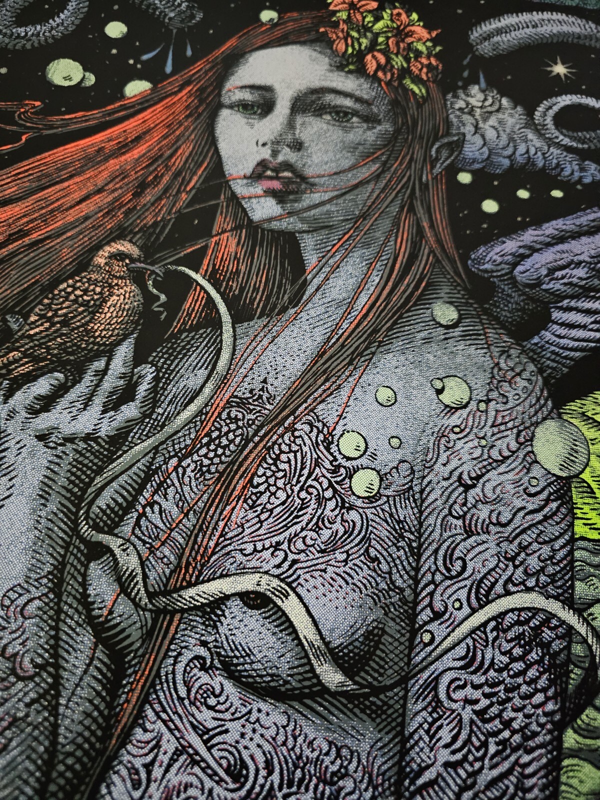 Widespread Panic David Welker Wantagh New York Signed Poster Screen Print # NY