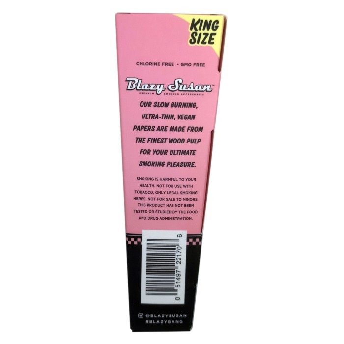 Blazy Susan King Size Pink Pre-Rolled Ultra Thin 3 Cones
