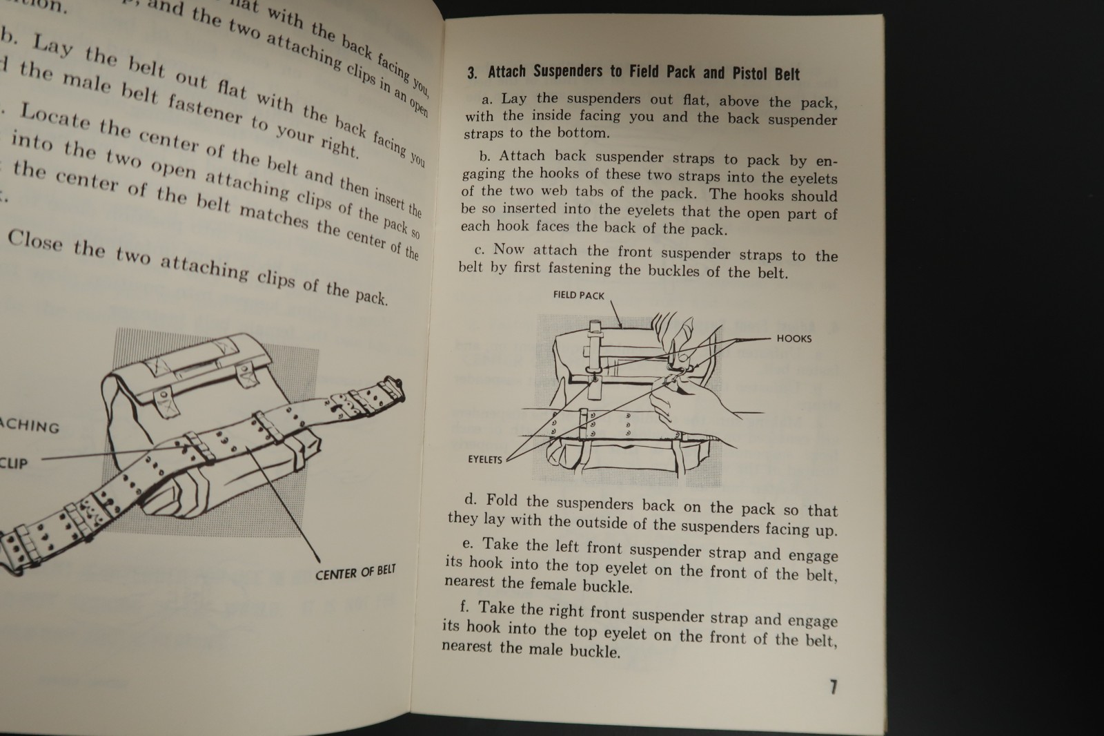 Heavy Hints for Light Packs Paper Booklet Quartermaster General Load Carrying