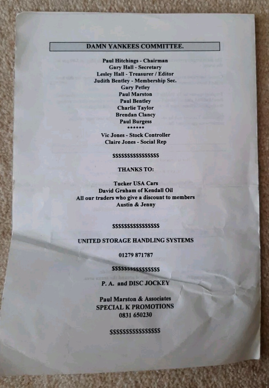 countess of warwick’s country show programmes 1997 and 1999