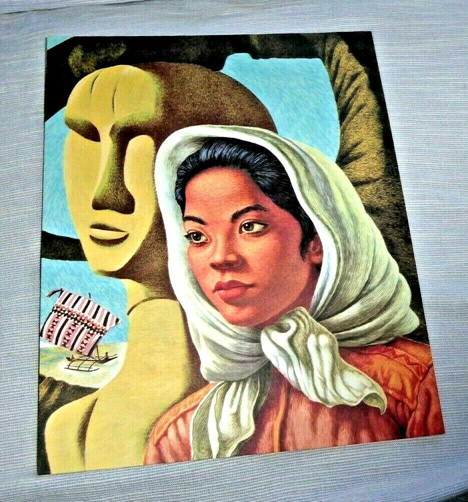 VINTAGE MENU FILIPINA PHILIPPINES IGOROT NATIVE ART COVER BY DON CLEVER 1954