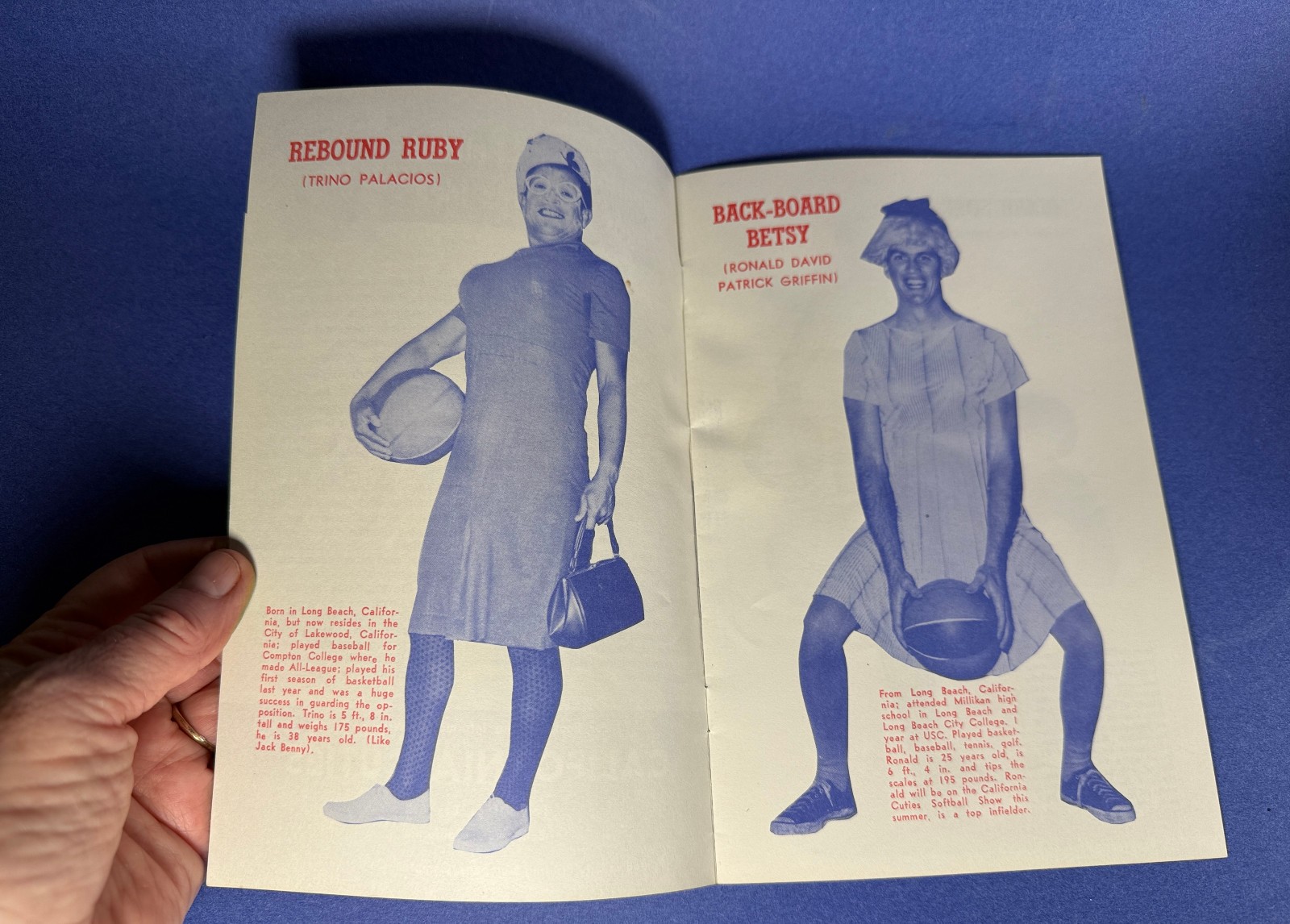 VTG 1960’S CALIFORNIA CUTIES BASKETBALL TEAM PROGRAM MEN IN DRAG QUEENS GAY INT.