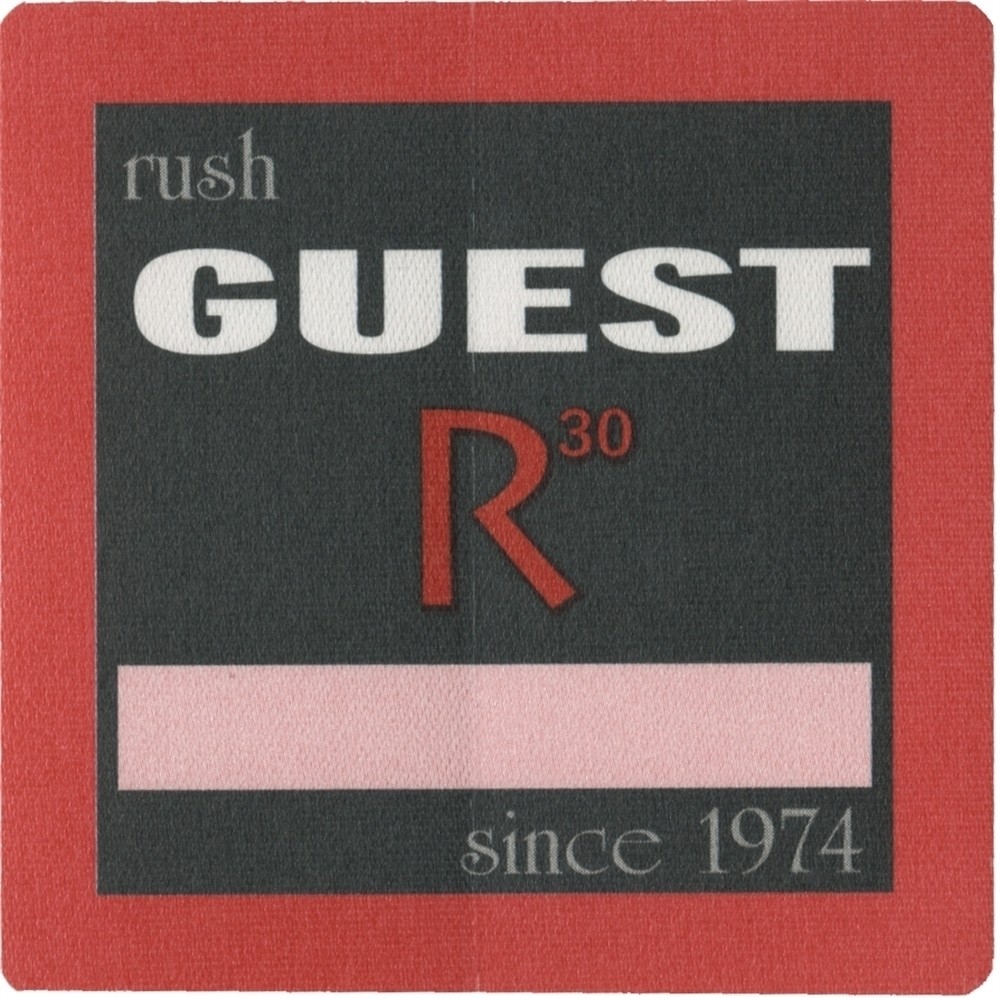 Rush 2004 30th Anniversary concert tour collectible Band Guest Backstage Pass