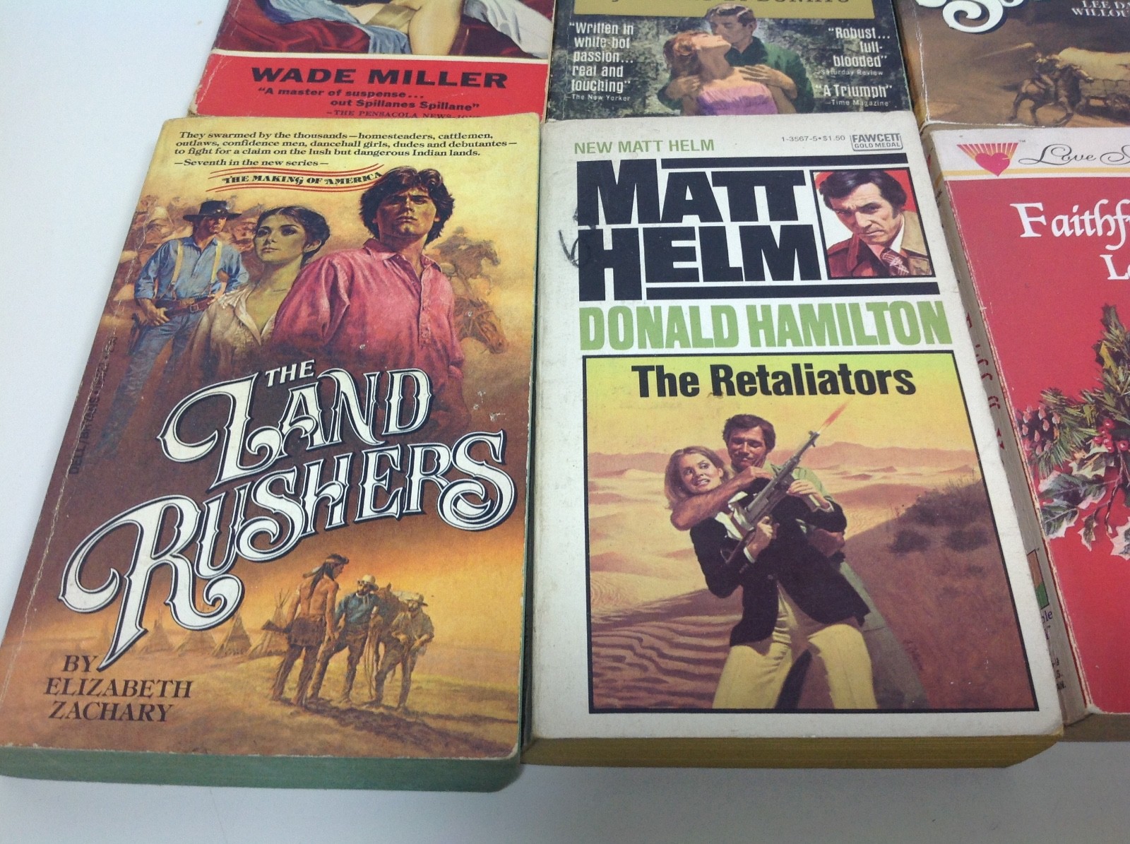 Vintage Paperback Book Lot 1939 – 1998 Matt Helm Retaliators Christ in Concrete