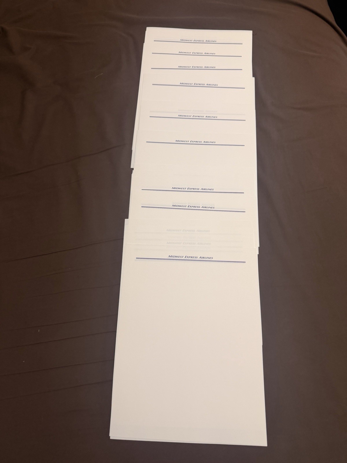 Letterhead 100 Sheets Of PLANE TRAIN AUTO Vintage Stationery Unused Lot