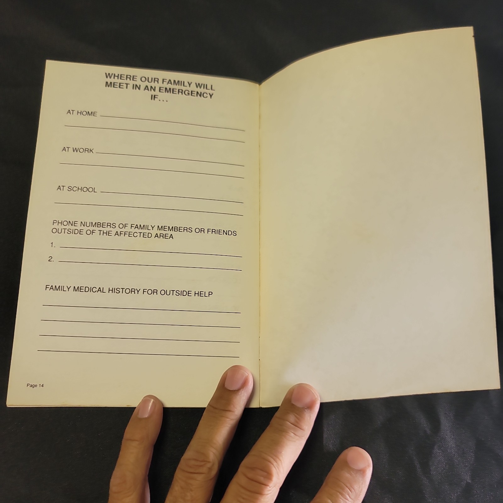 Vintage c1980s Builders Emporium Earthquake Survival Guide 14 Pages VTG