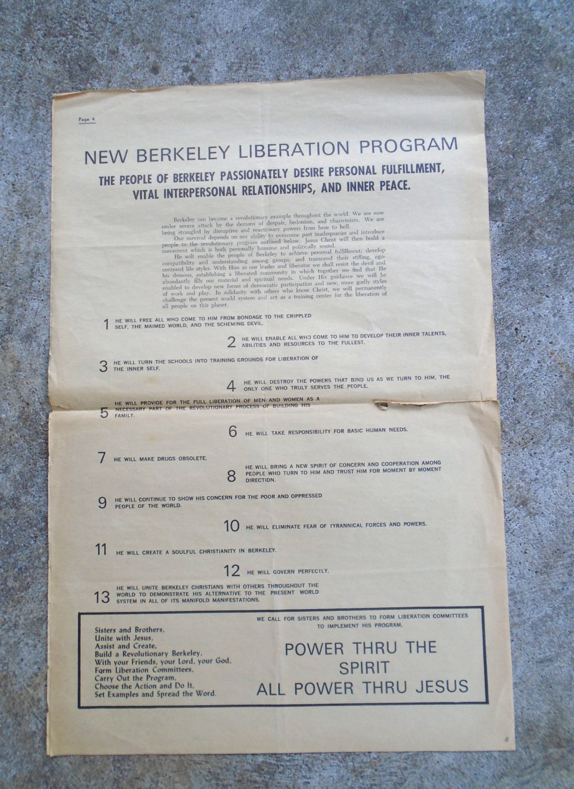 Berkeley, CA, 1970’s newspaper, Right On
