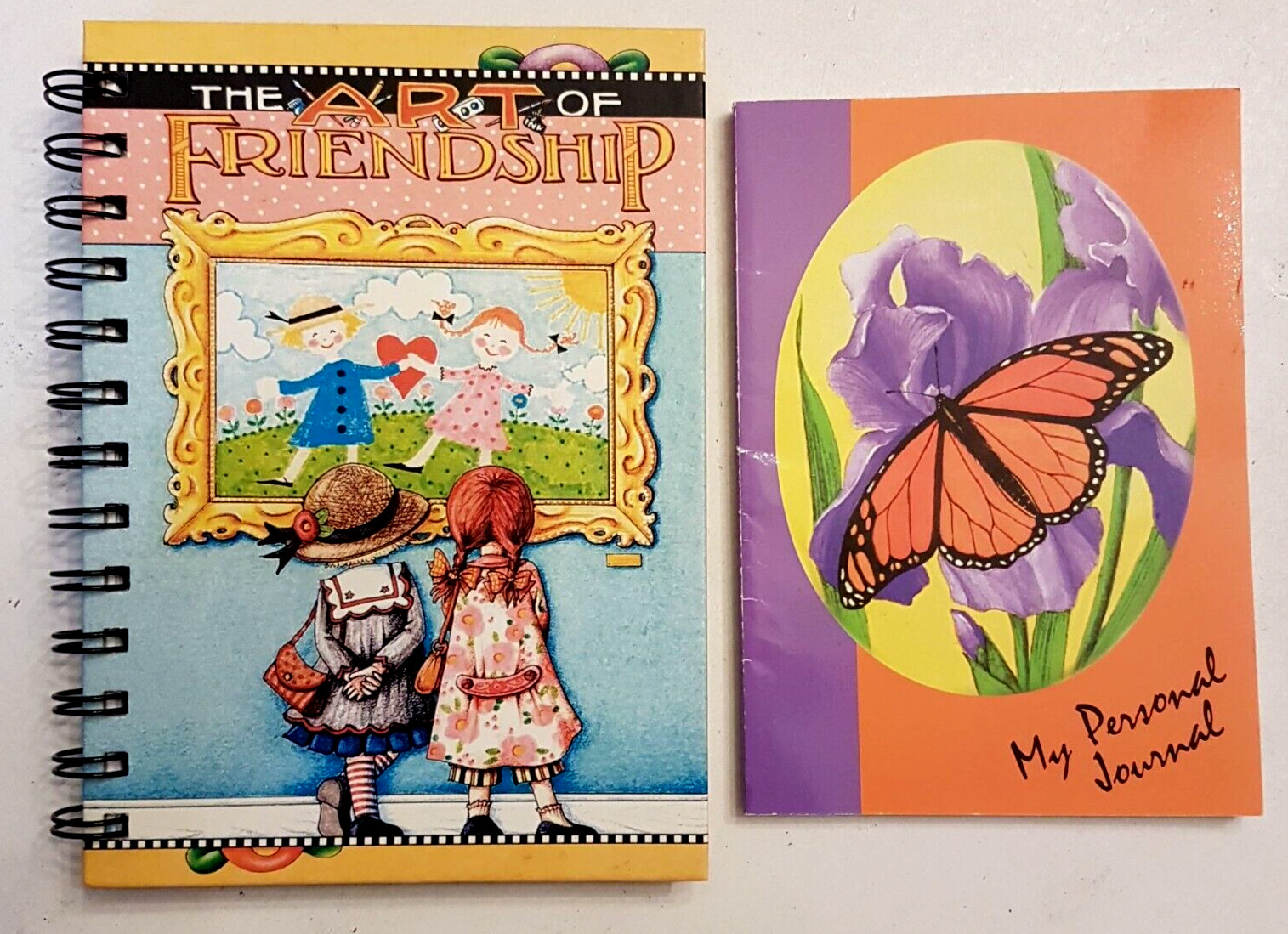 Personal Journal Diary LOT Mary Engelbreit Friendship Spiral Notebook Butterfly