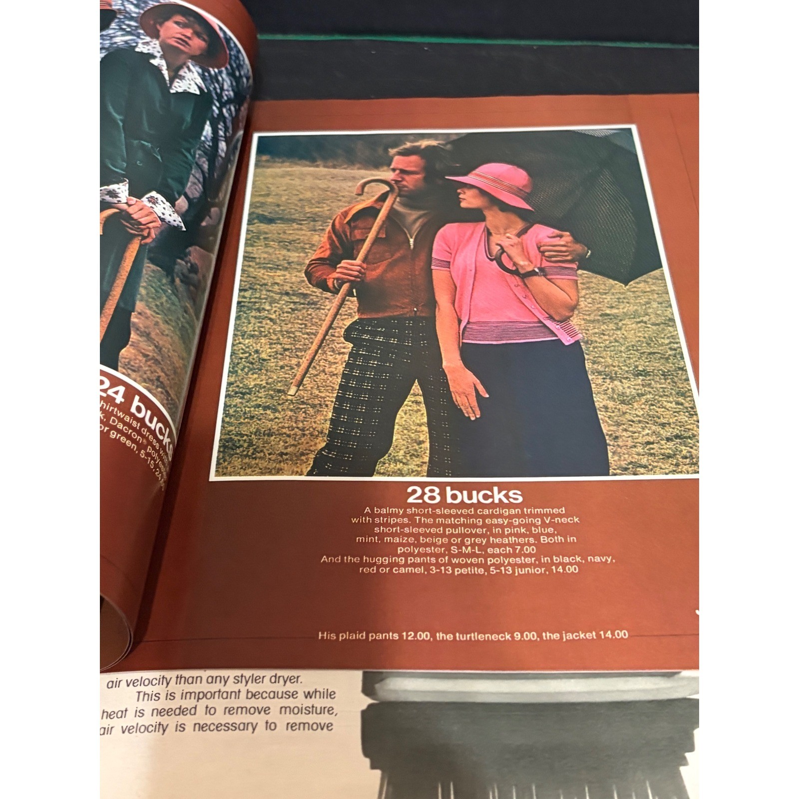 Seventeen Magazine August 1974 Back-to-School Issue w/ JCPenney Catalog Insert
