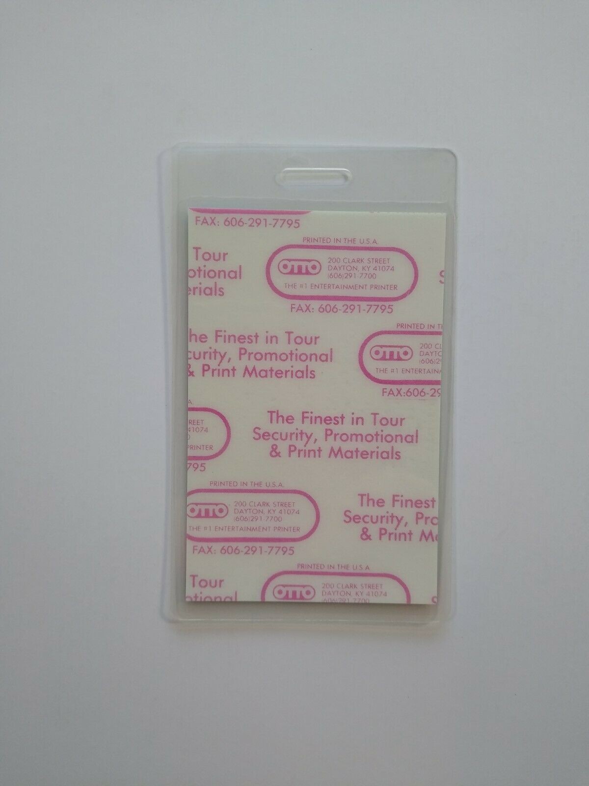 Heart Brigade Backstage Pass Original 1990 Rock Pop Music Concert Tour Laminated