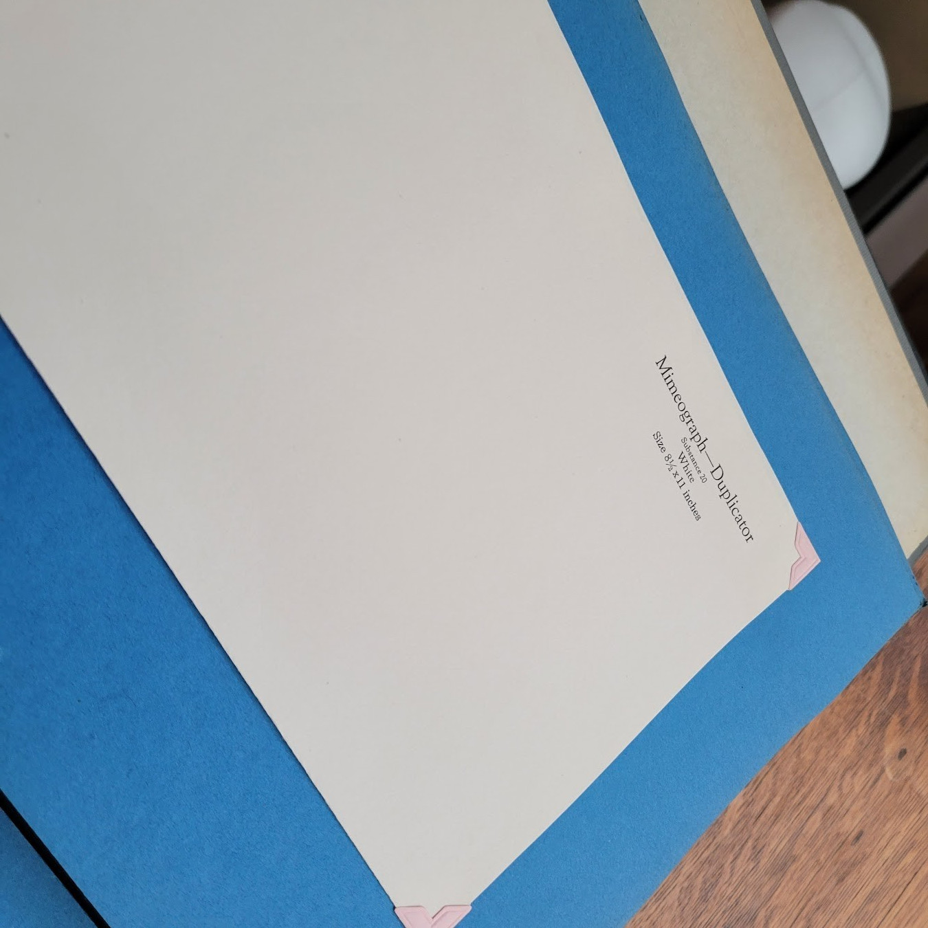 1940’s Print Shop sales catalog & paper samples – Letterheads/Business Cards