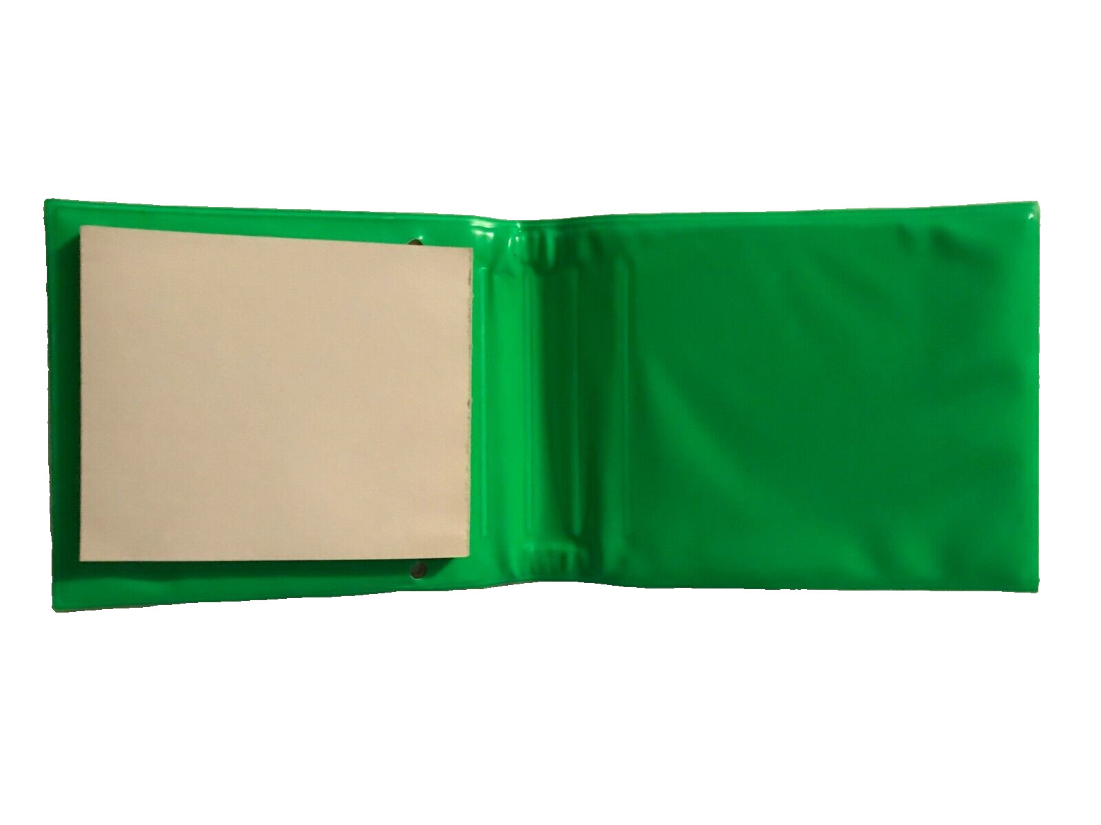 Vintage 80’S Neon Green Note Pad Case Gilmark Industries New York Purse Thinner