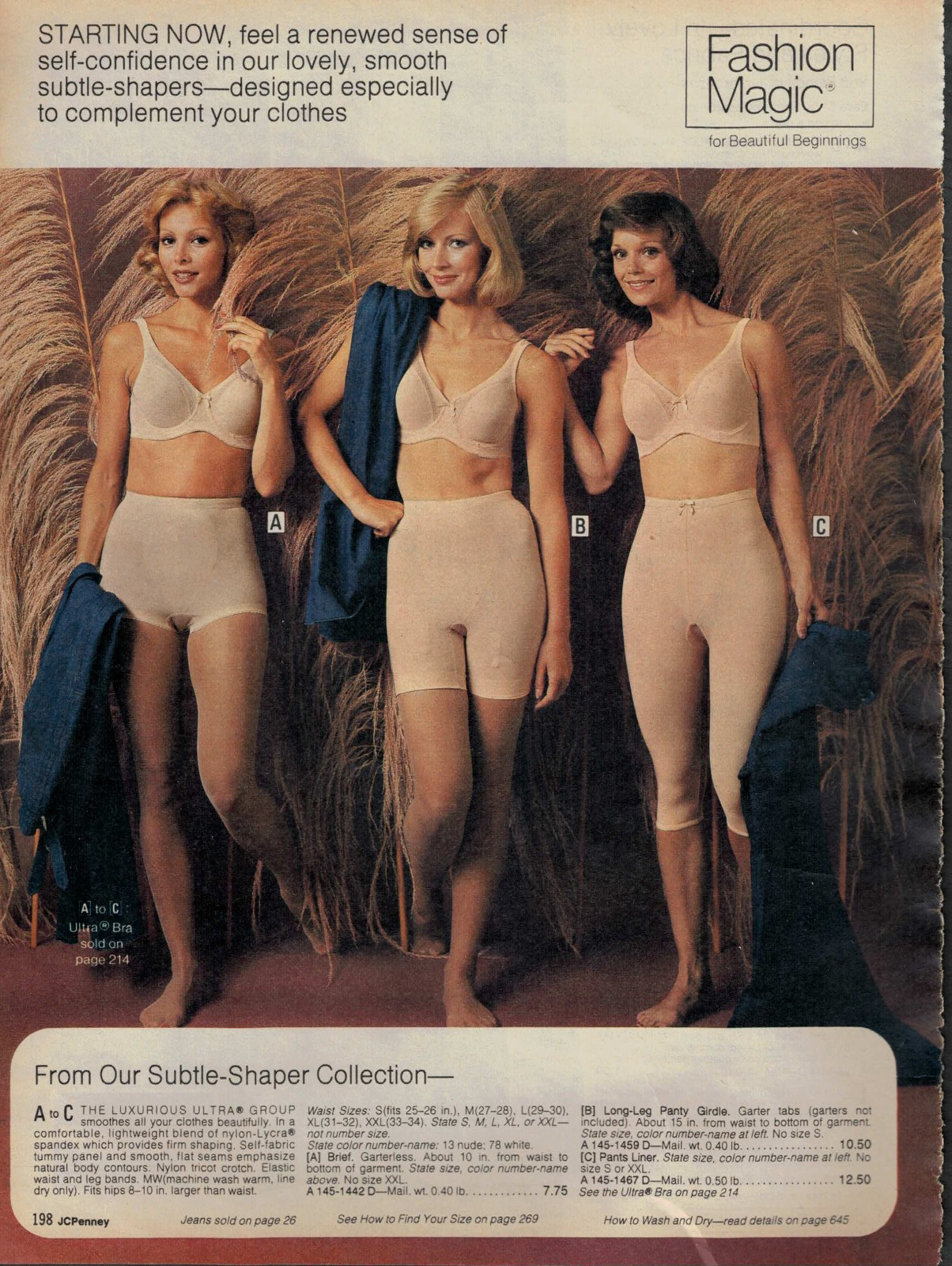 1970S JCPENNEY CATALOG LINGERIE & FASHION CLIPPING FREE SHIPPING!