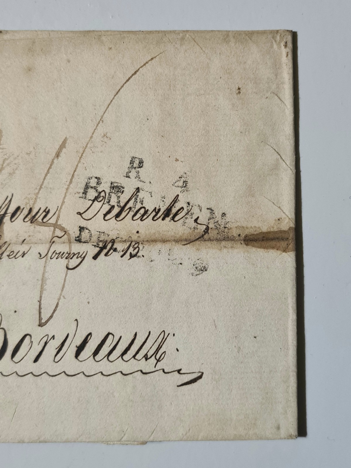 Antique Letter Mail 1st Empire Napoleon I Germany Bremen Bordeaux 1809
