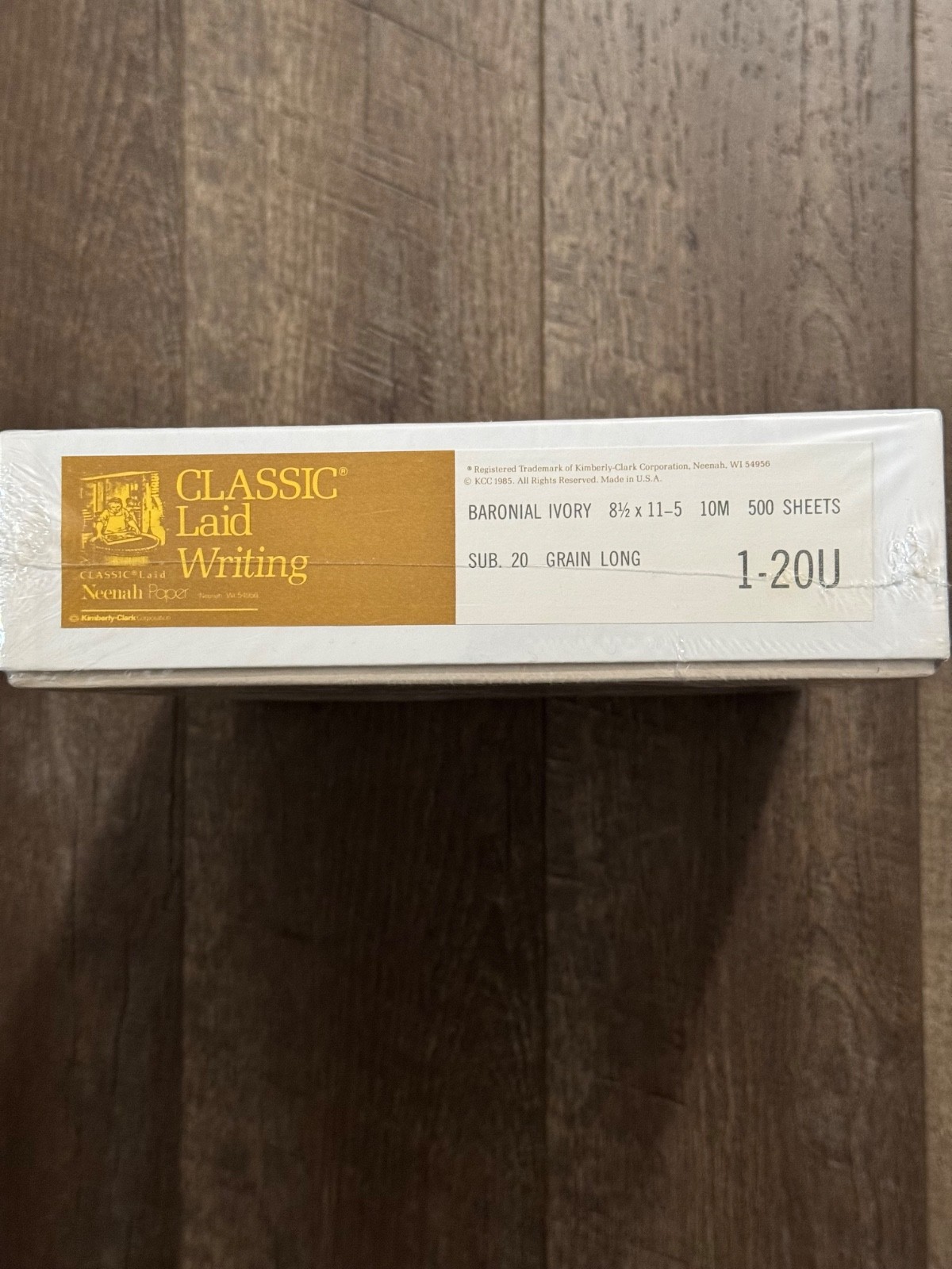 VTG Neenah Bond IVORY 8.5 x 11 Typewriter Paper Sub 20 Grain Long 500 Sheets NEW