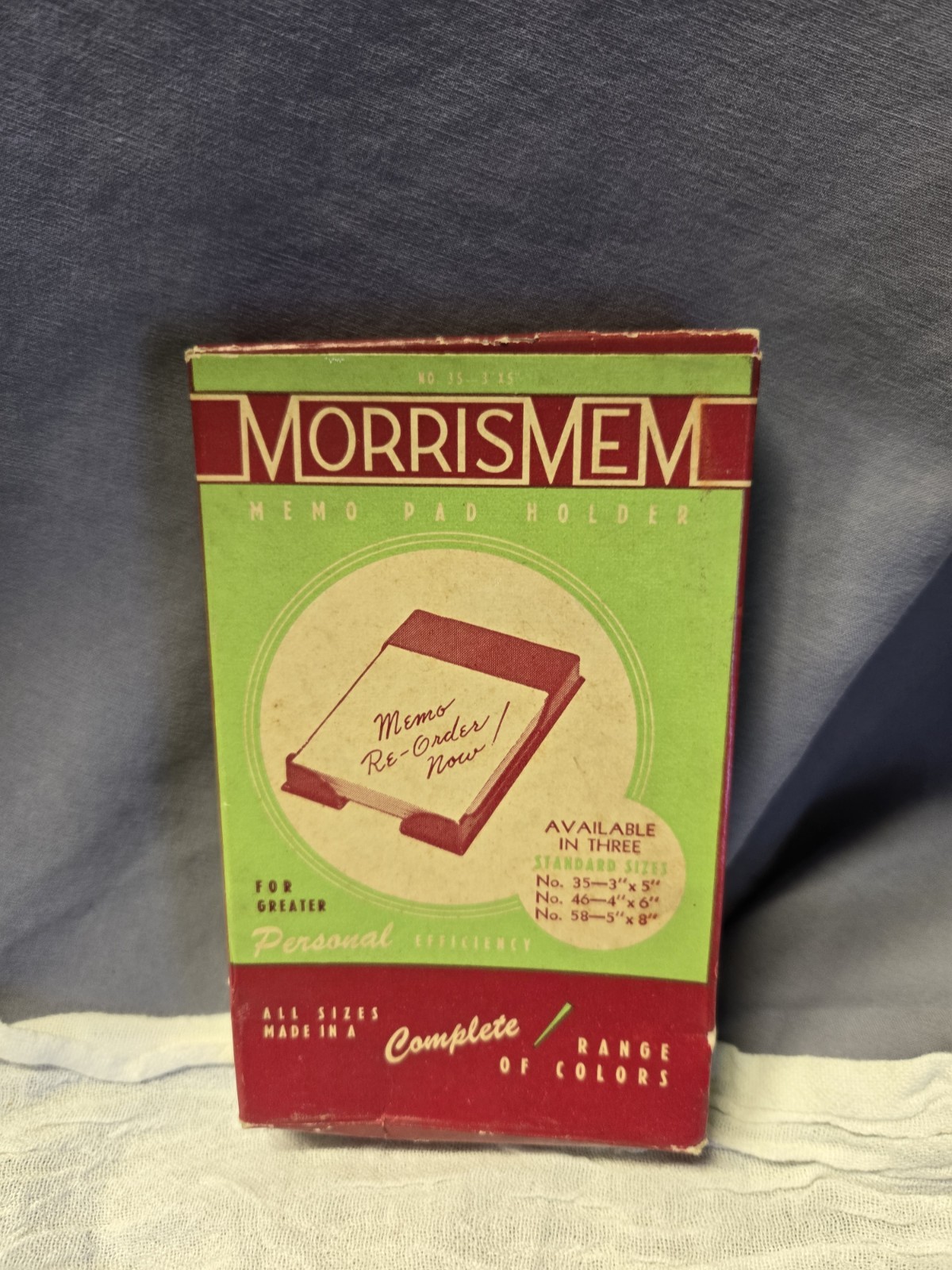 1960s Vintage MorrisMem Telephone Blank Paper Pad With Memo Pad Holder USA Made