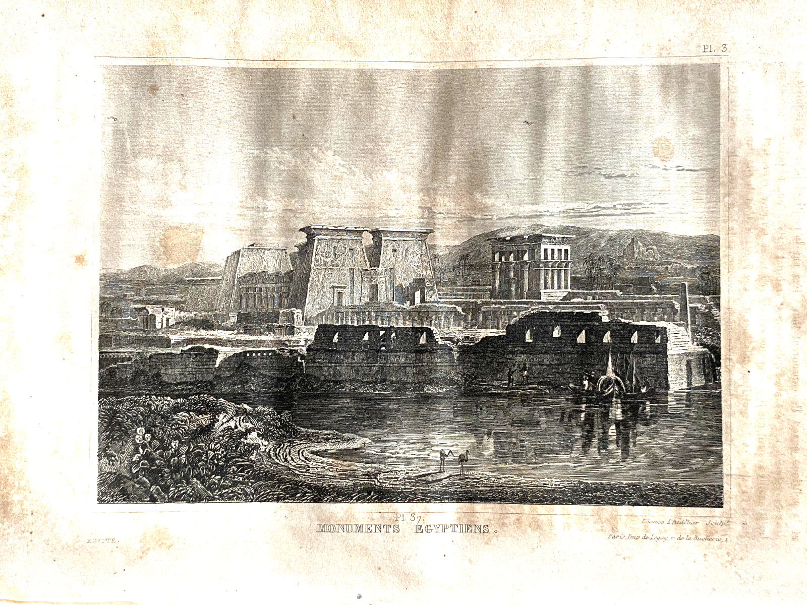 Engraving “Egyptian Monuments”