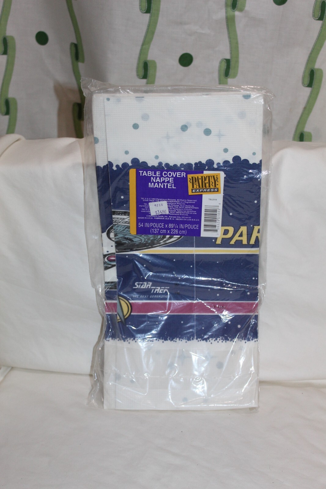 Table Cloth Cover Party Decoration NOS Vtg Star Trek Next Generation 1994 STNG