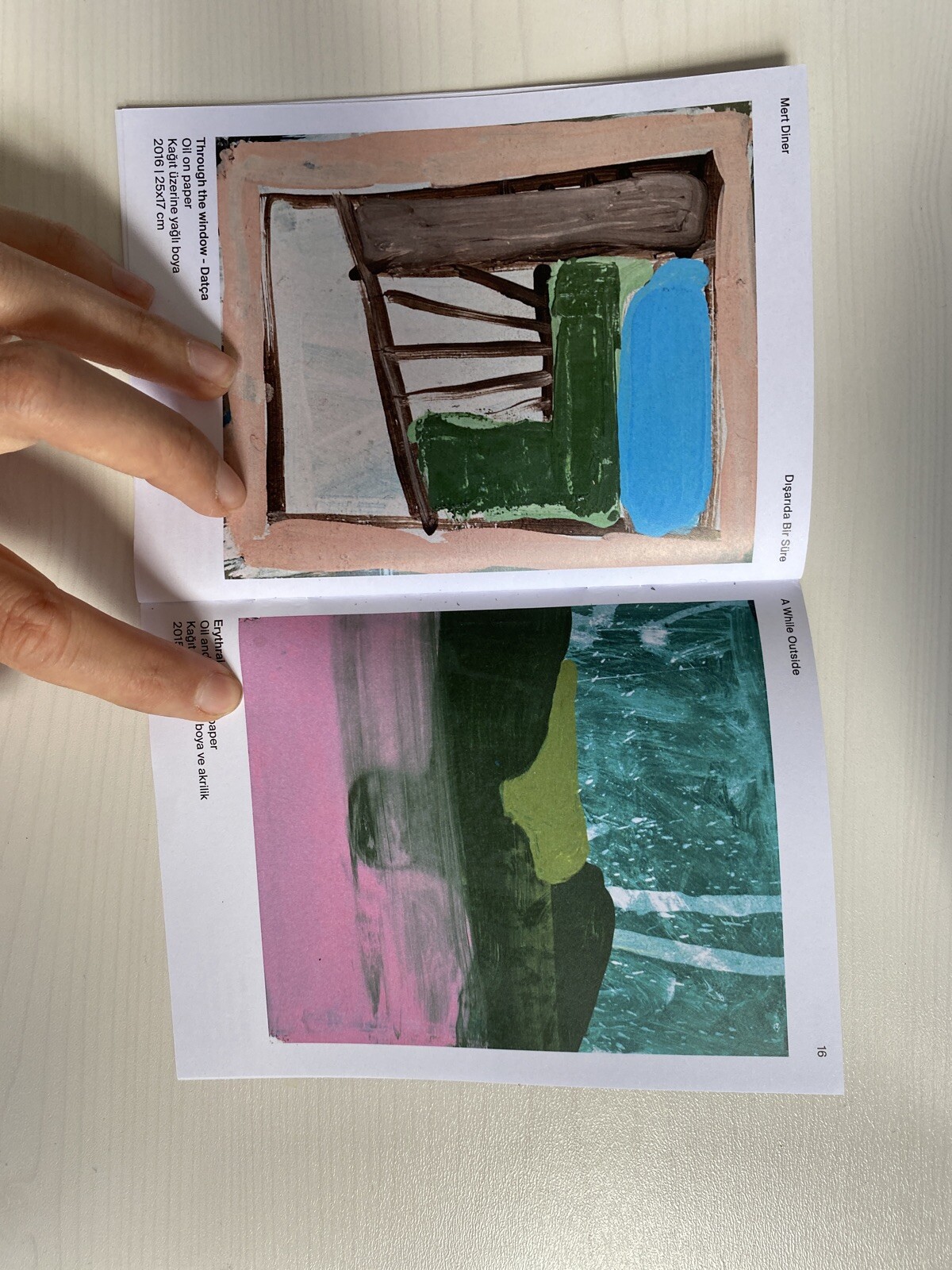 Mert Diner at Rem Istanbul painting Exhibition guide booklet 2019