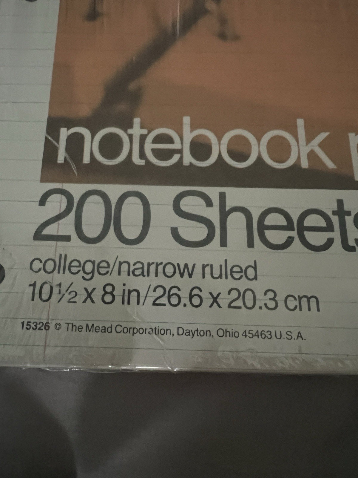Vintage Mead Notebook Paper NOS Sheets Pamida Advertising New Sealed Old Stock