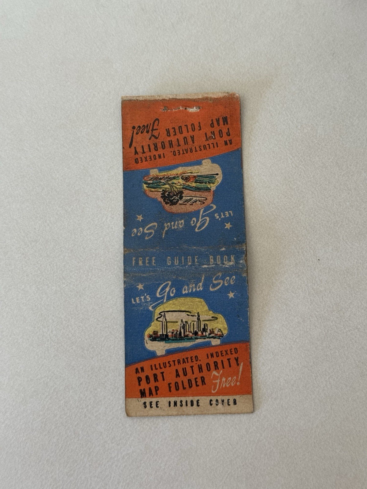 New York City Free Guide Book Offer Matchbook Cover 457