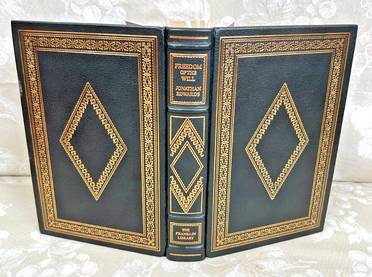 4 Franklin Library Books, Leather Bound 22K Gold Gilt William James & Others
