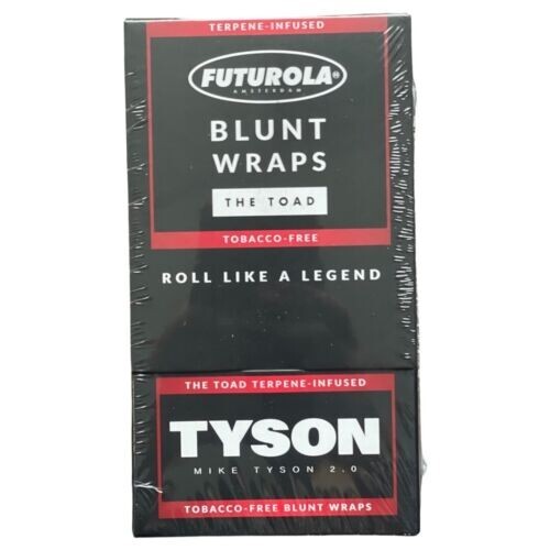 Tyson Ranch Futurola The Toad Wraps 25 Packs x 1 Wrap | 25 Wraps FREE SHIPPING!