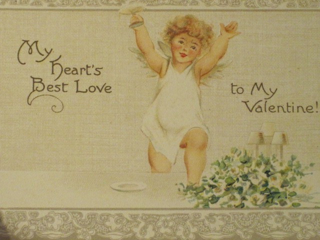 Tuck’s Postcard – “My Heart’s Best Love” Printed in Saxony – Valentines