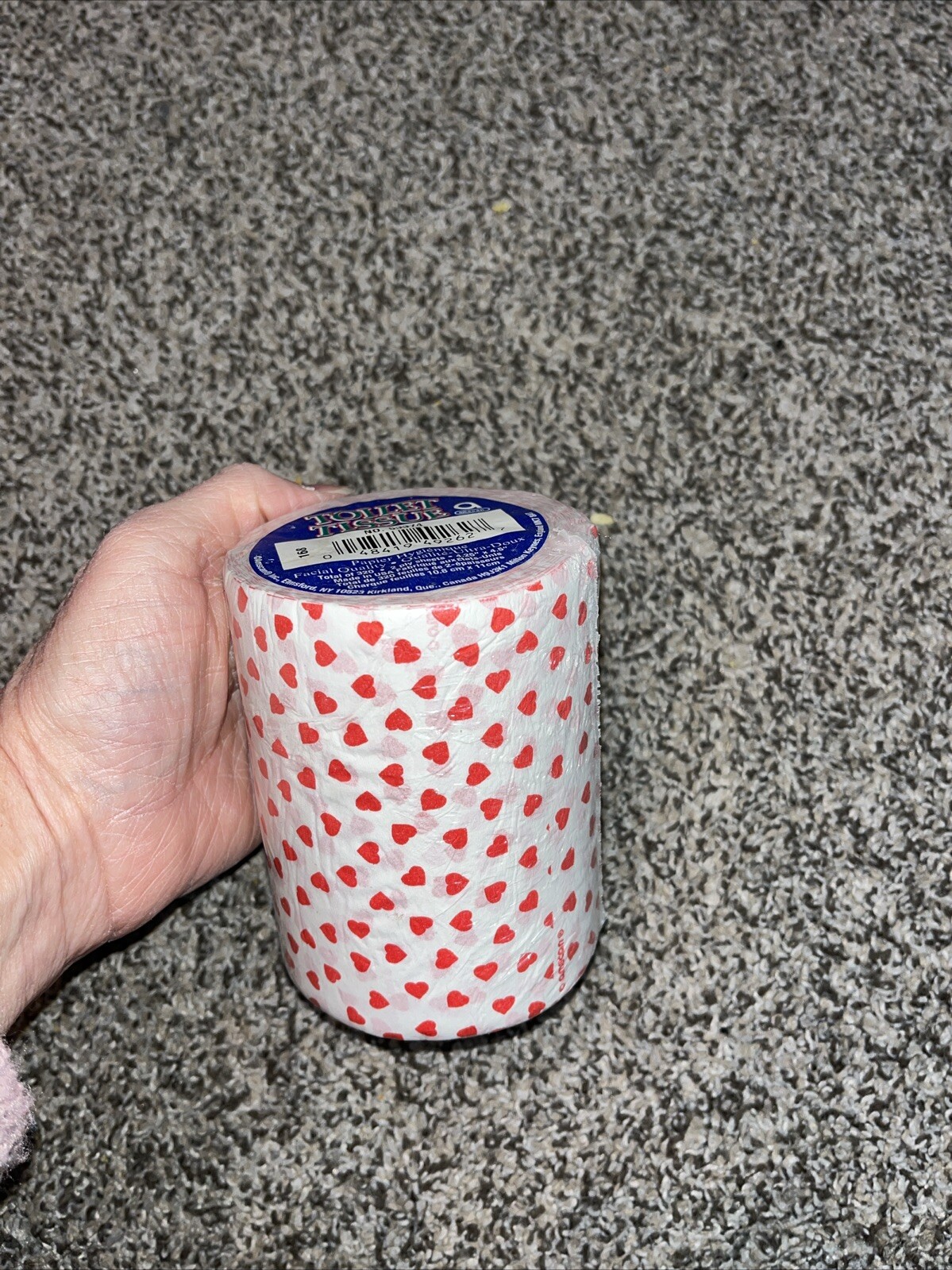 Roll of Vintage Toilet Paper Valentine’s Day Heart Toilet Paper Novelty