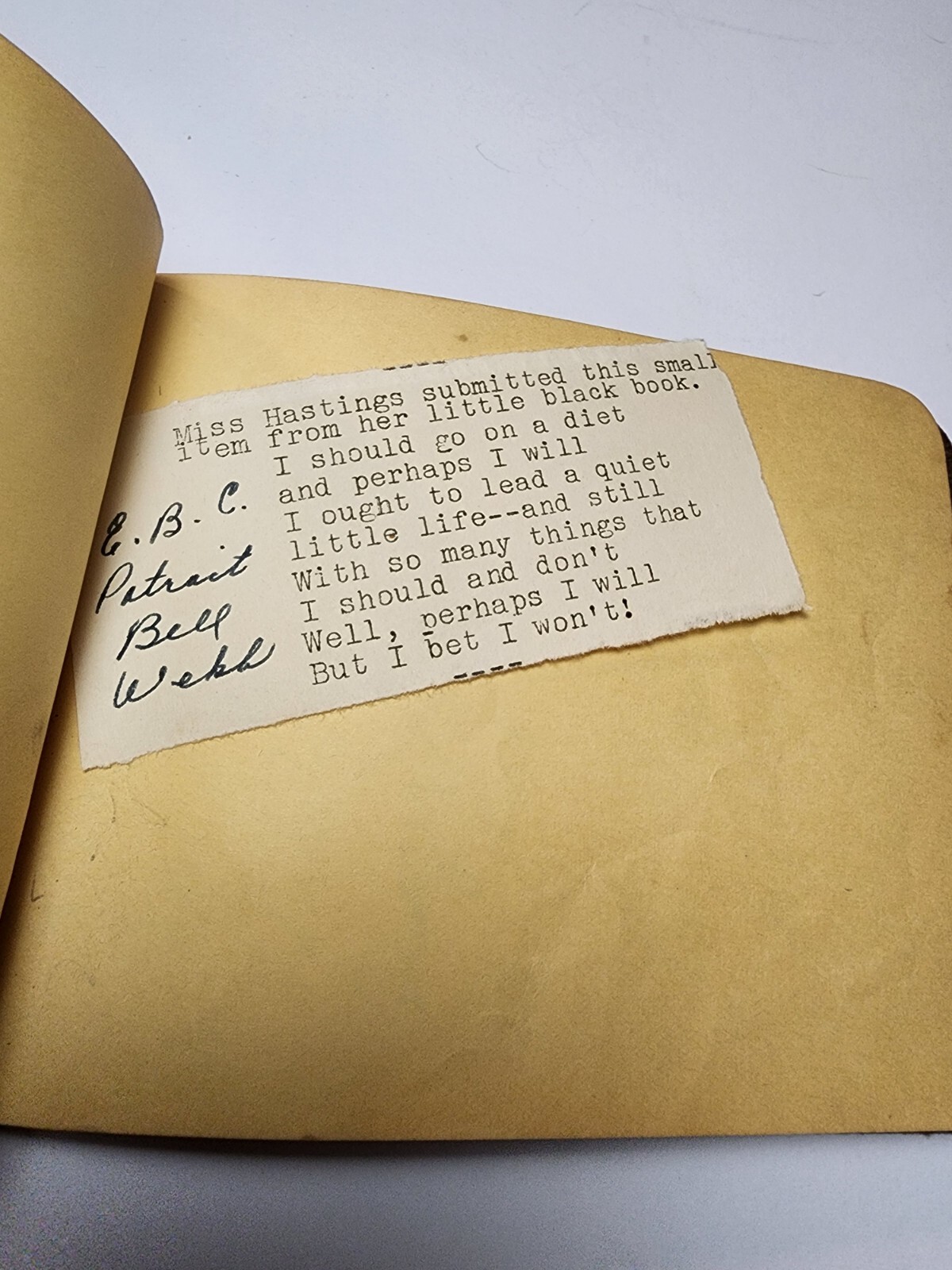 School Day Memories Autograph Book 1939 1940 Jefferson OK Virginia Lee Hastings