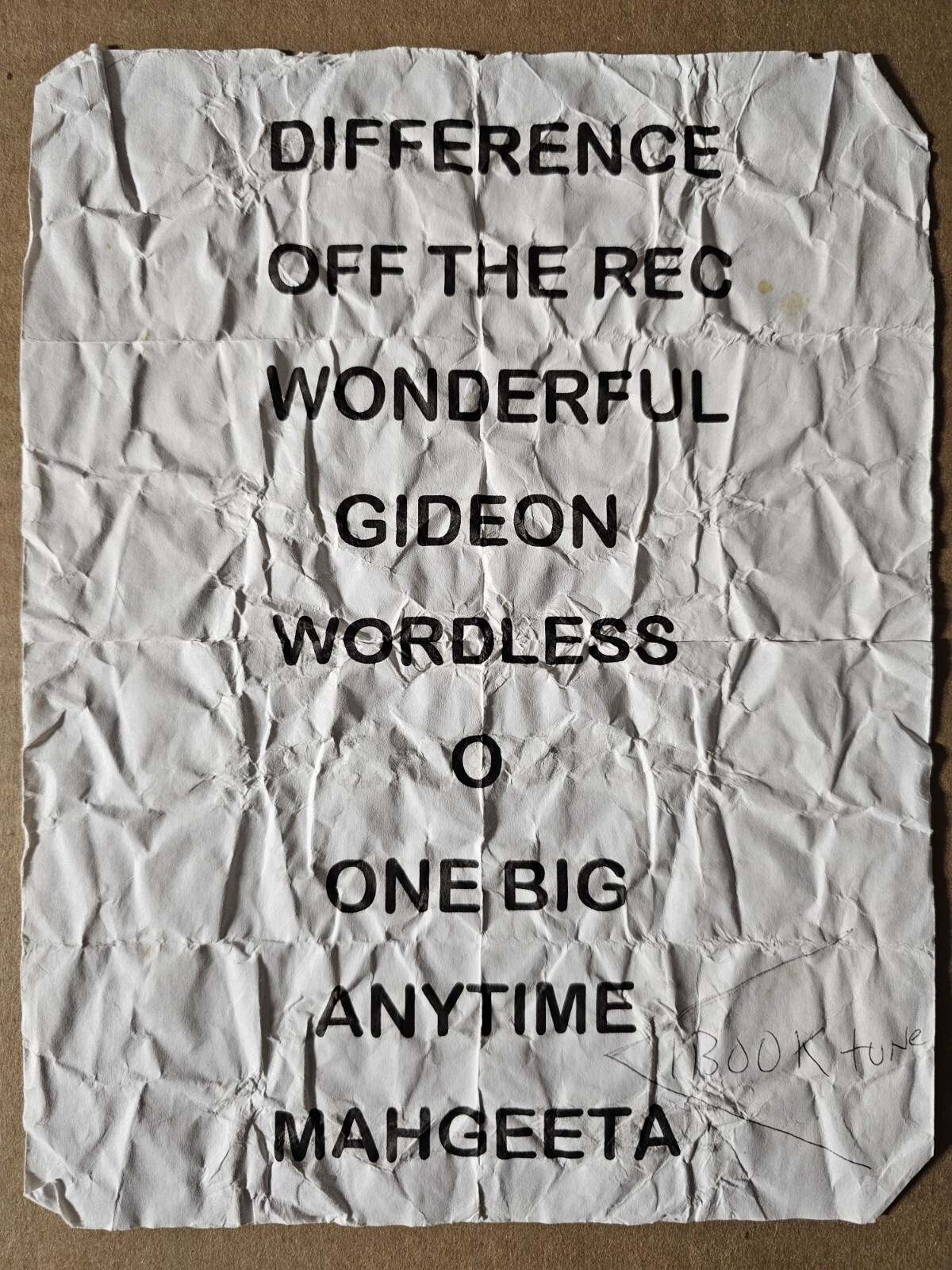 My Morning Jacket 2006 Setlist From Opening for Pearl Jam Tour Authentic