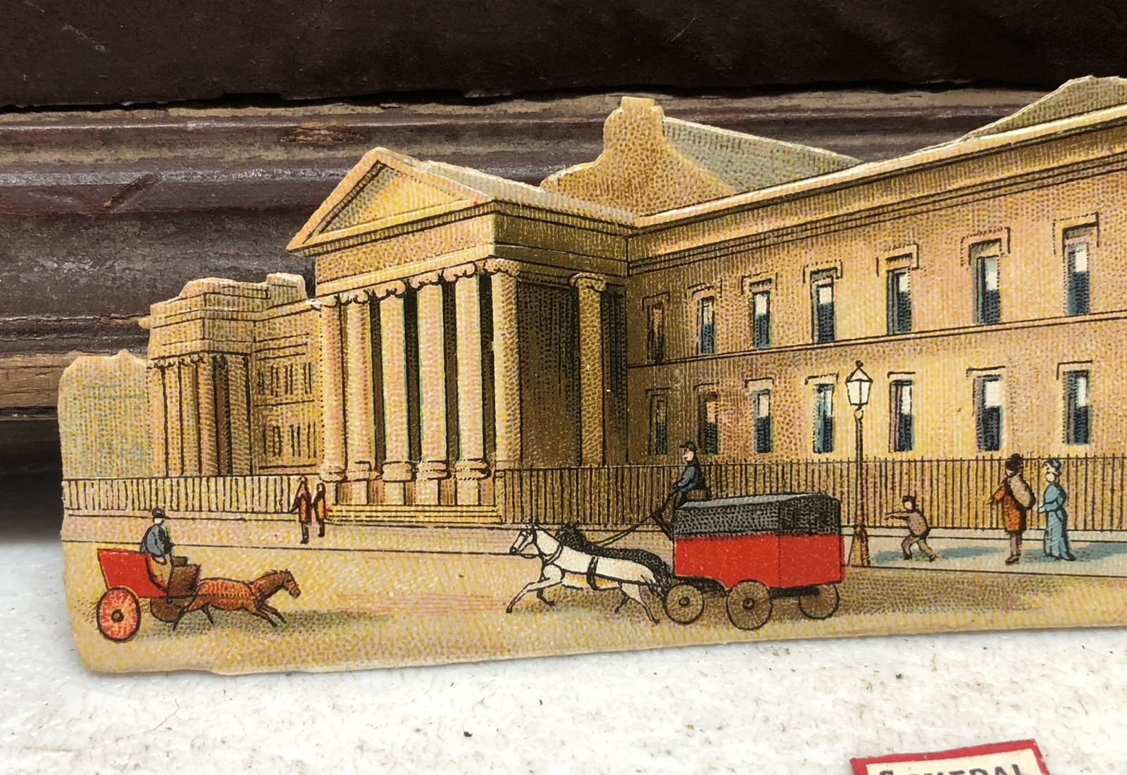 General Post Office Bullding Victorian Die Cut Scrap – L3