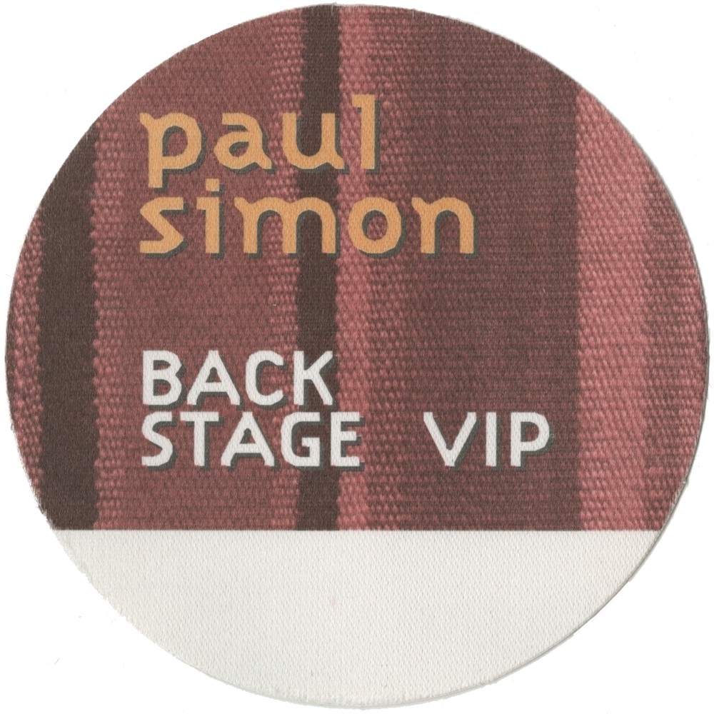 Paul Simon concert tour Band VIP Backstage Pass