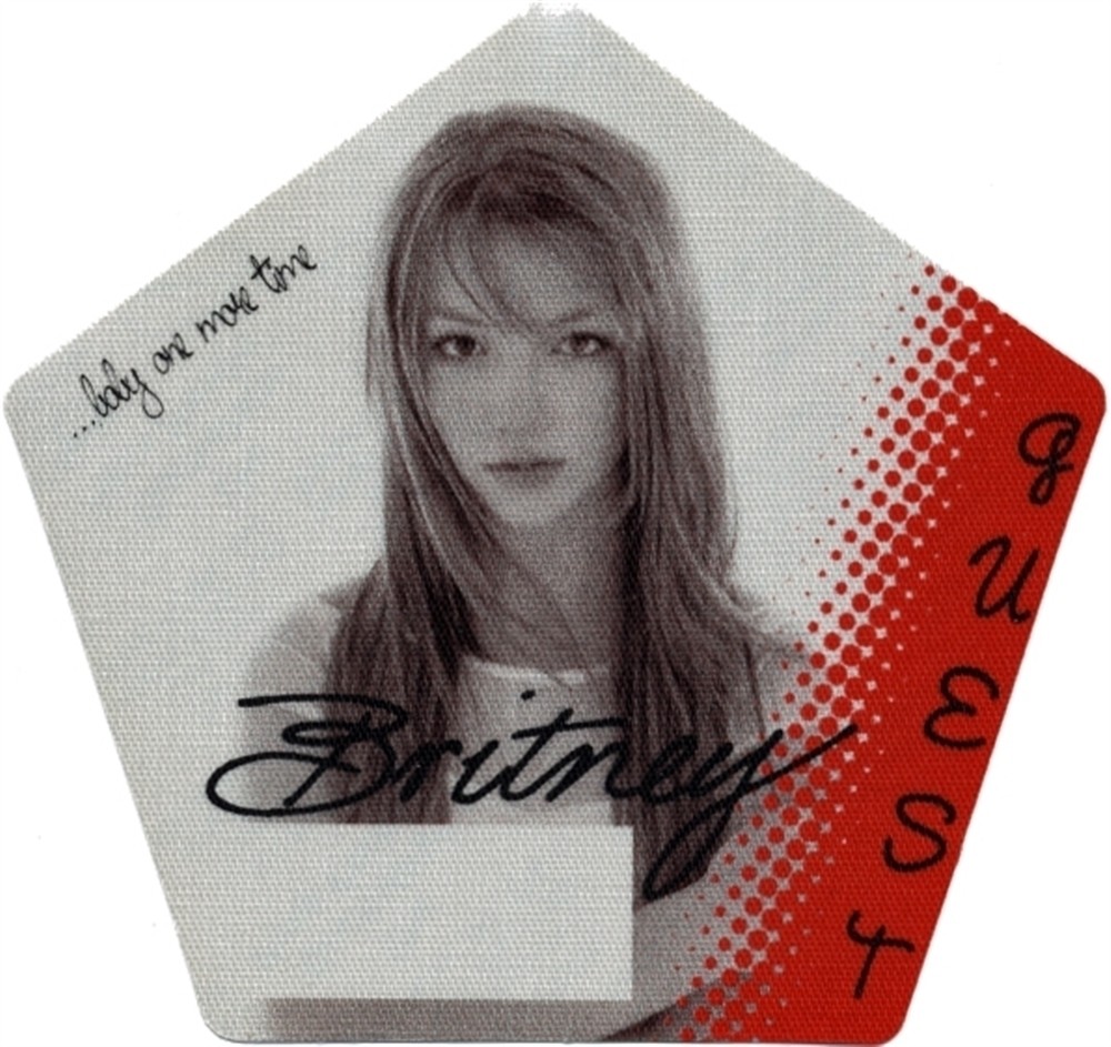 Britney Spears 1999 Baby One More Time concert tour Guest Backstage Pass