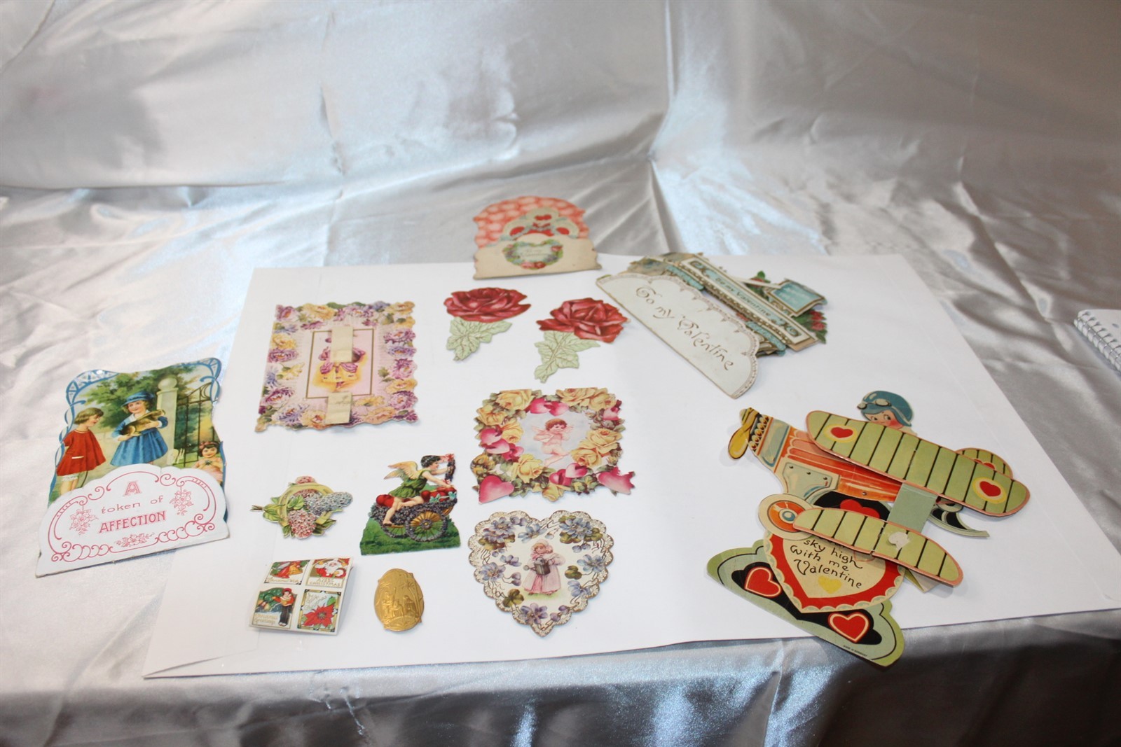 Collect Vintage Lot of Parts and Pieces of Old Greeting Cards to Repurpose
